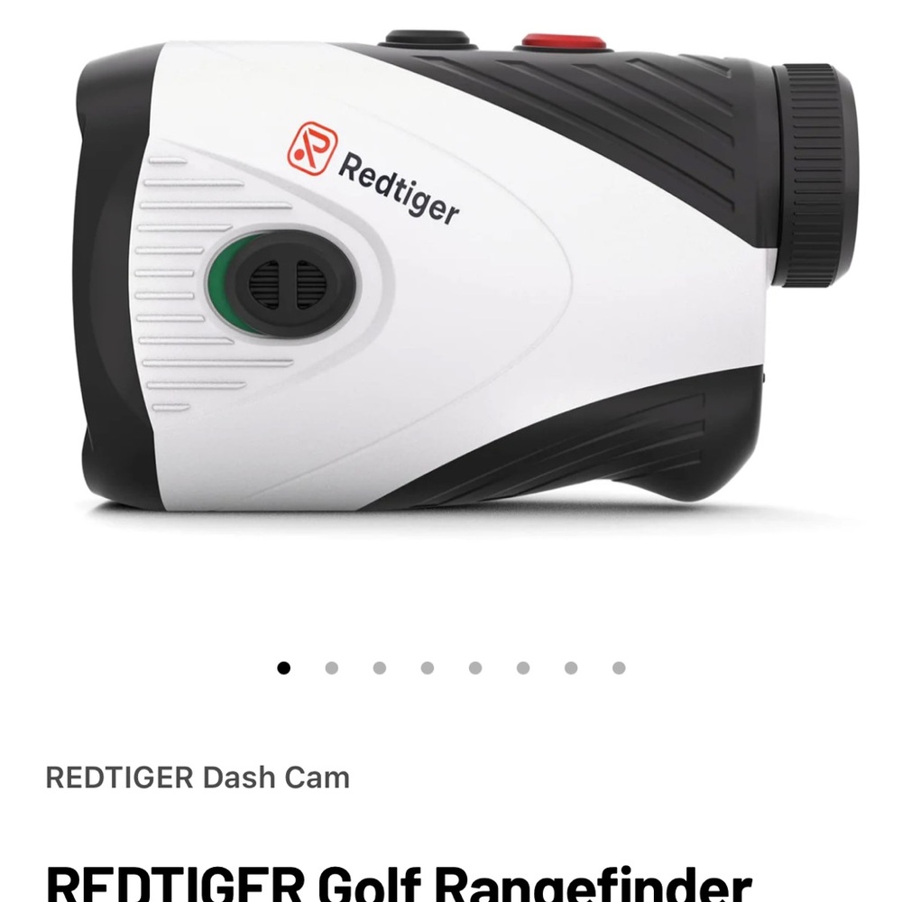 White and Black GPS Golf Rangefinder -Redtiger